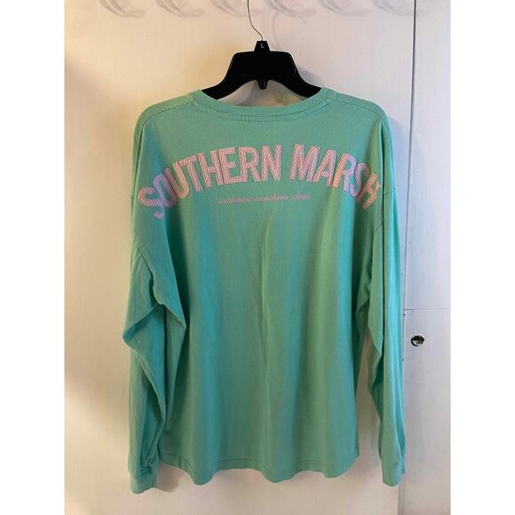Southern Marsh spirit t-shirt mint green LS Spellout Xl rn# 126742 - Picture 1 of 6